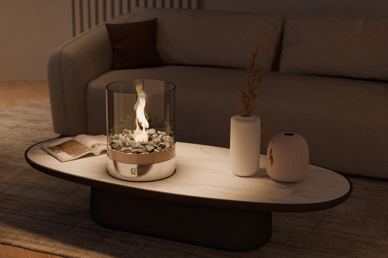 Glør Design ethanol tabletop fireplace