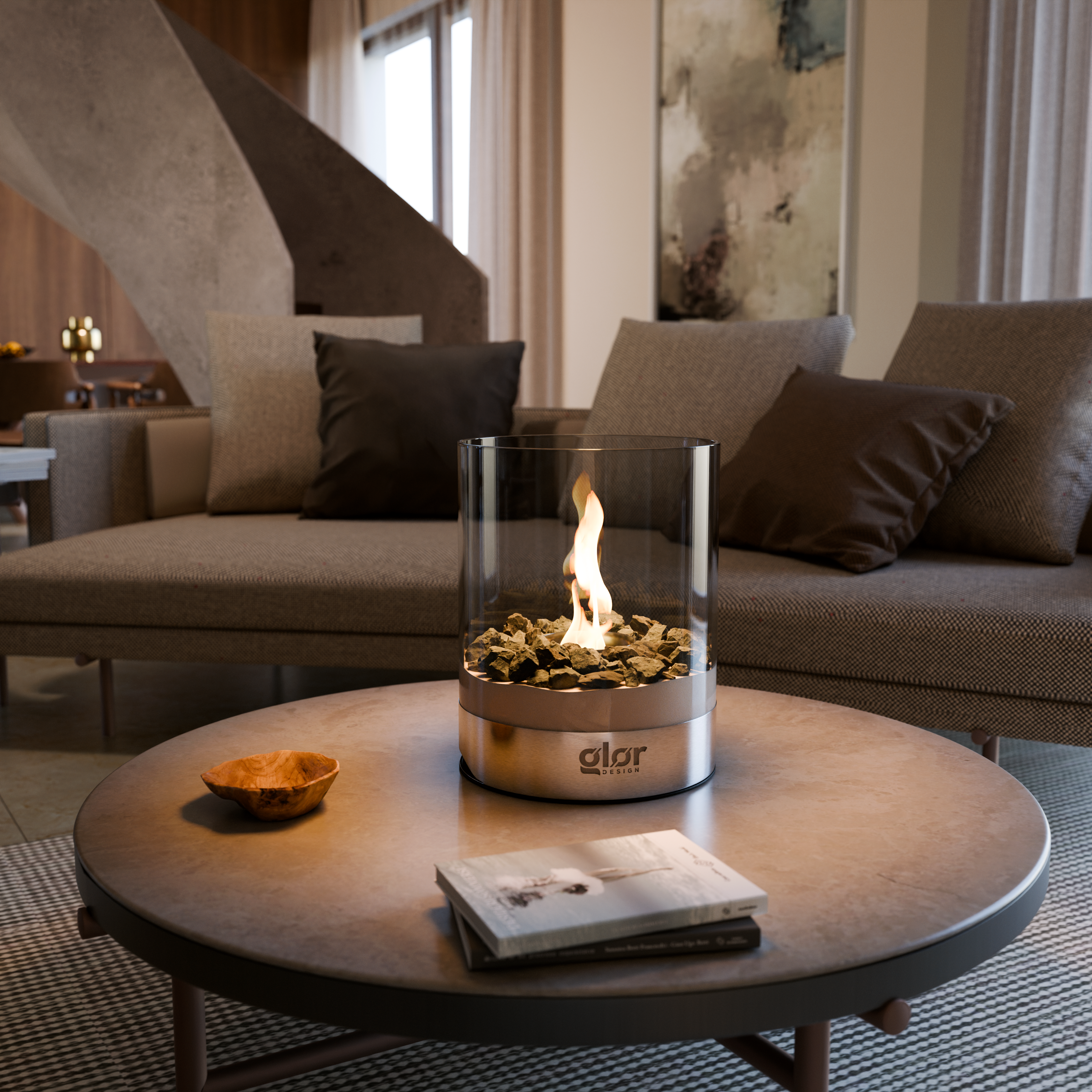 The LA\VIK bioethanol indoor outdoor fireplace