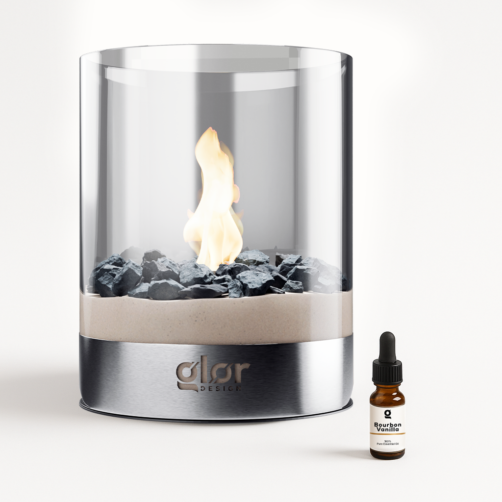 Lavik Fireplace - Fireplace with one Oil 