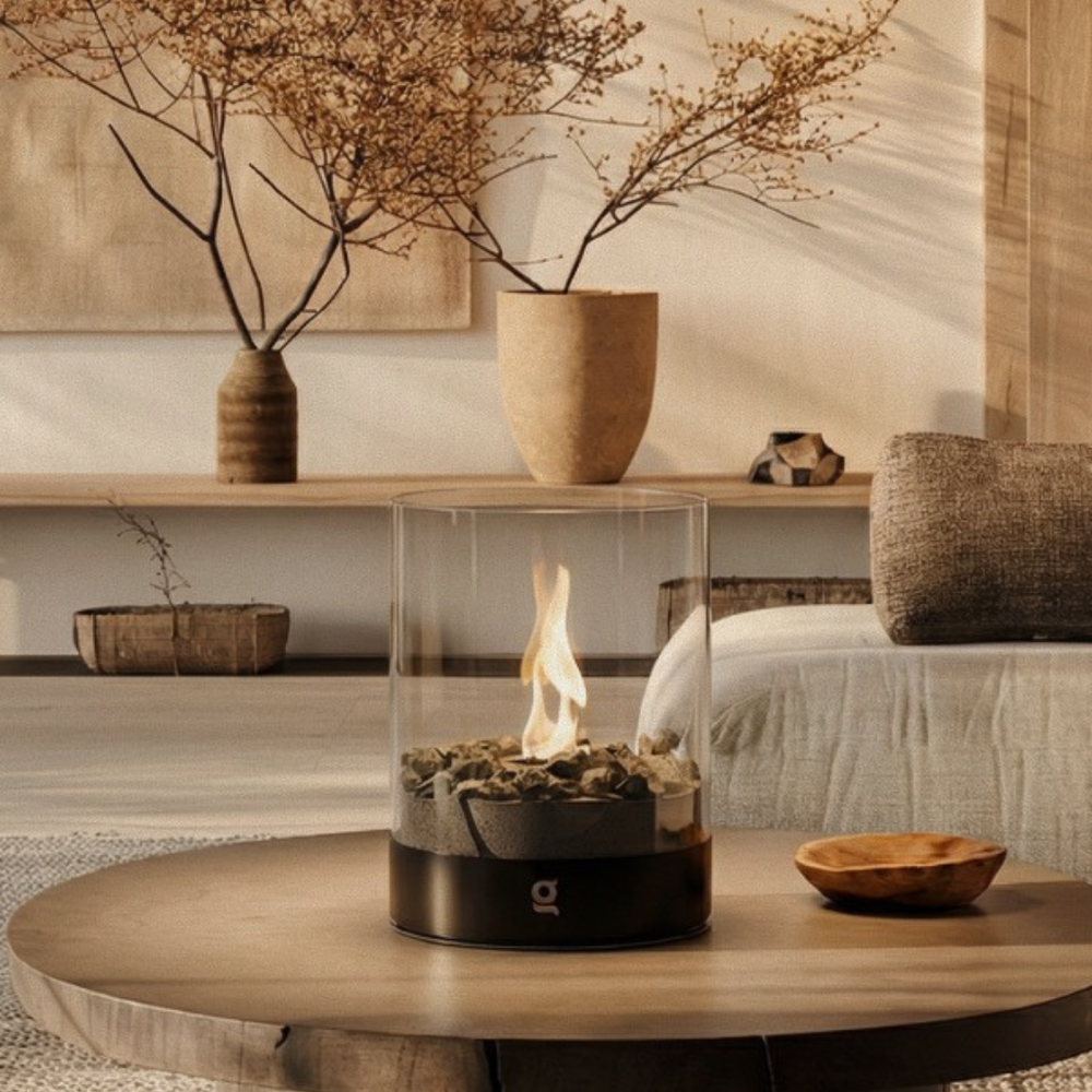 Bioethanol bottle beside the LA\VIK burner