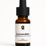 Fragrance Oil bottle labeled Lavender 100% Pure Essential Oil with dropper cap, ideal for personal care and aromatherapy use in perfumes & colognes.