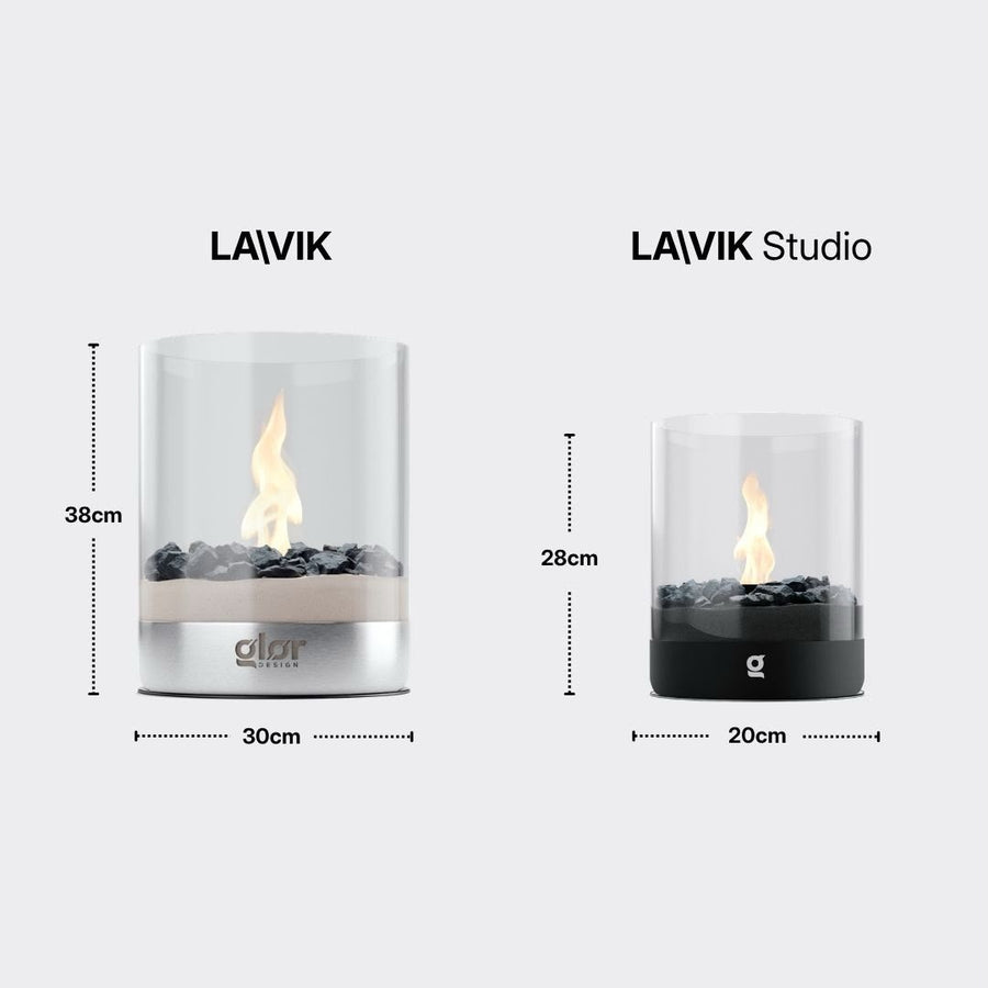 LA\VIK and LA\VIK Studio size comparison