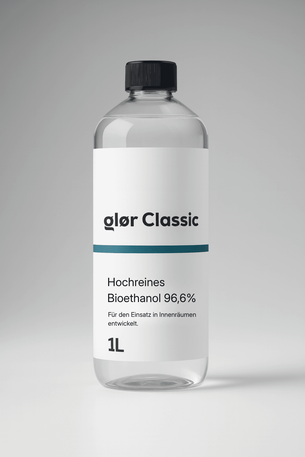 glør Classic Bioethanol Fuel 1L — clean burning ethanol for tabletop fireplaces